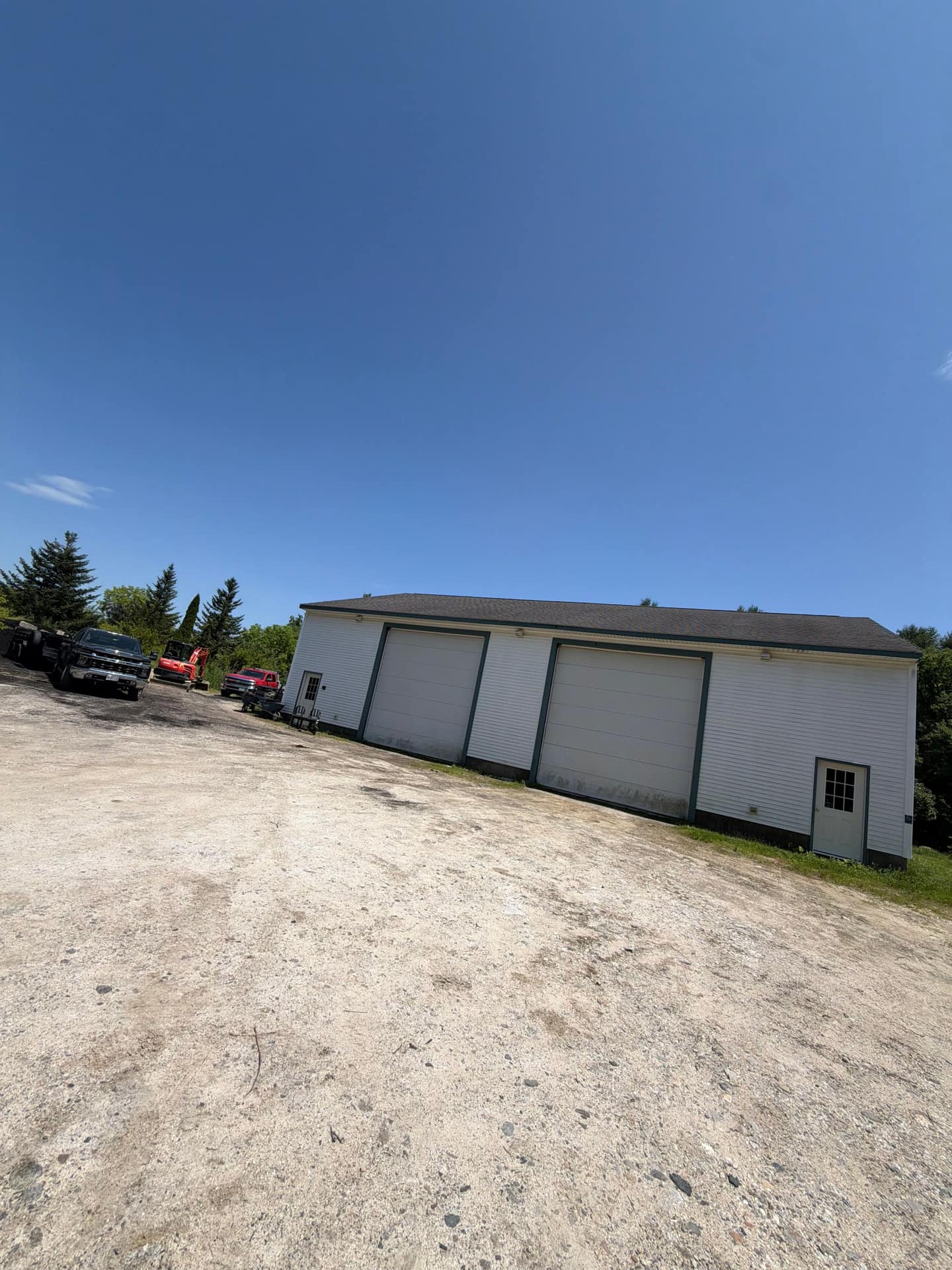 Excavation equipment used for septic system installation in Maine